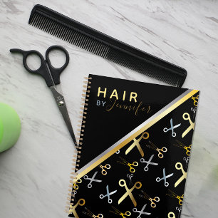 Shiny Gold & Silver Scissors Muster-Haarstylle Planer