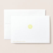 Shiny Gold Snowflakes Folienkarte (Rückseite mit Umschlag)