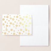 Shiny Gold Snowflakes Folienkarte (Anzeige)