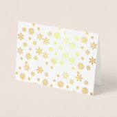 Shiny Gold Snowflakes Folienkarte (Vorderseite)
