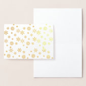 Shiny Gold Snowflakes Folienkarte (Anzeige)