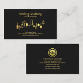 Shiny Gold Stock Exchange Graph Forex Dealer Visitenkarte (Vorne/Hinten)
