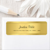Shiny Gold Template Moderne Script Rücksendeadress (Insitu)