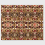 Shiny Gold und Rot Geschenkpapier (Flach)