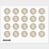 Shiny Gold Weihnachten Stickers (Blatt)