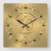 Shiny gold Wirbel Circle 50. Hochzeit