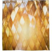 Shiny-goldenes Mosaikglas Duschvorhang (Vorderseite)