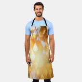 Shiny-goldenes Mosaikglas Schürze (Getragen)