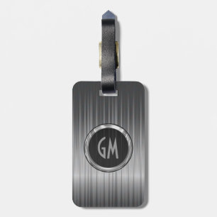 Shiny Gray Carbon Fibre Texture Gepäckanhänger