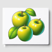 Shiny Green Äppel Gästebuch (Vorderseite)