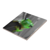 Shiny Green Frog Fliese (Seite)
