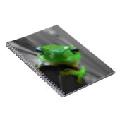 Shiny Green Frog Notizblock (Rechte Seite)