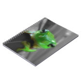 Shiny Green Frog Notizblock (Linke Seite)