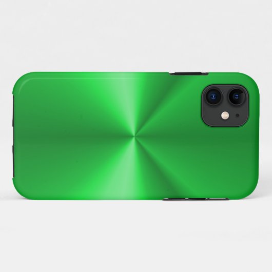 Shiny Green Metallic Case-Mate iPhone Hülle (Rückseite (Horizontal))