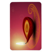 Shiny Happy Diwali Diya - Flexible Magnet (Vertikal)
