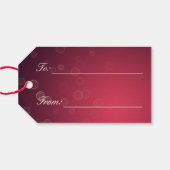 Shiny Happy Diwali Diya - Geschenk-Tag Geschenkanhänger (Rückseite Horizontal)