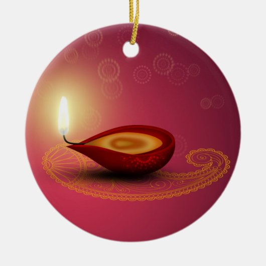 Shiny Happy Diwali Diya - Ornament (Vorne)