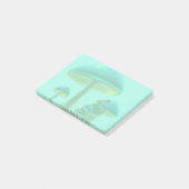 Shiny-holografische Pilze Post-it Klebezettel (angewinkelt)