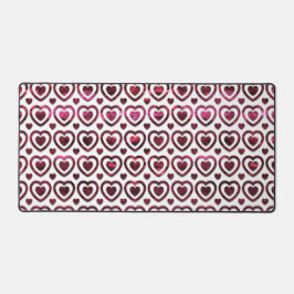 SHINY HOT PINK VALENTINE LIEBE HÖRT SCHREIBTISCHUNTERLAGE