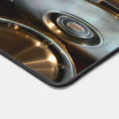 Shiny Hubcaps Art Garage Man Cave Desk Mat Pad Schreibtischunterlage (Ecke)