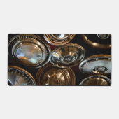 Shiny Hubcaps Art Garage Man Cave Desk Mat Pad Schreibtischunterlage (Vorderseite)