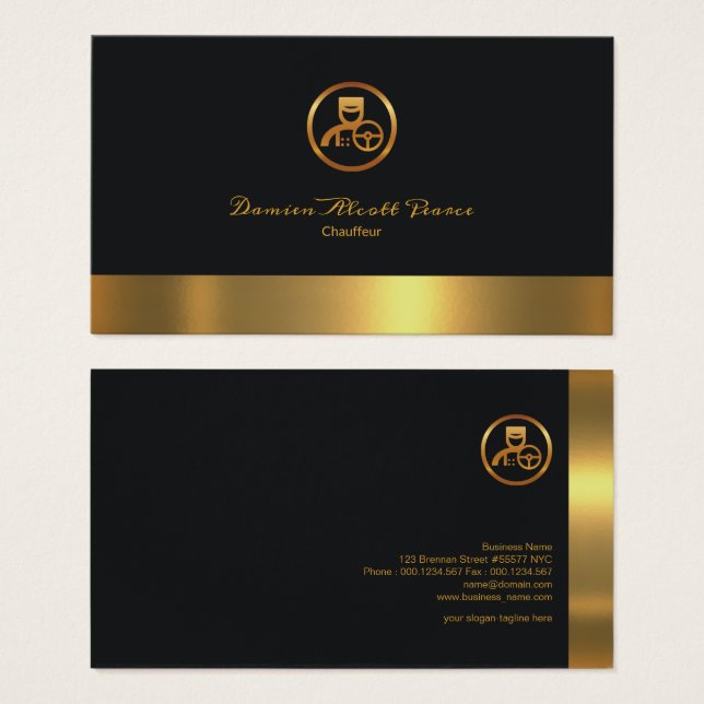 Shiny Imitate Gold Column Creative Eleganter Chauf (Vorne & Hinten)