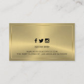 Shiny-Imitate mit goldfarbenem Hintergrund Visitenkarte (Rückseite)