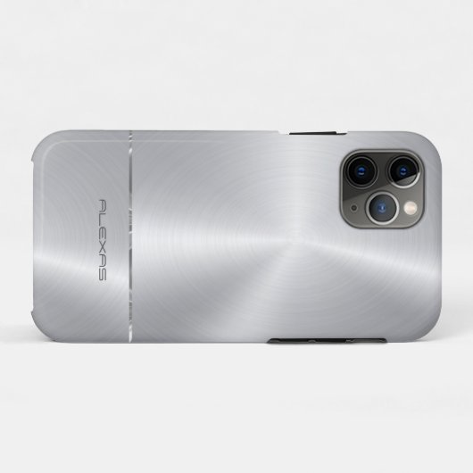 Shiny Imitate silber metallisch aussehen Case-Mate iPhone Hülle (Rückseite (Horizontal))