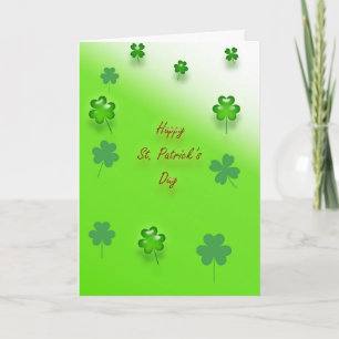 Shiny Kleeblatts St. Patrick's Day Karte