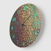 Shiny, Konfetti Große Wanduhr (Winkel)