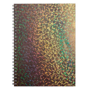 Shiny, Konfetti , mehrfarbig , gold, silber, c Notizblock