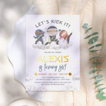 Shiny Let's Kick It Ninja Martial Arts Geburtstag