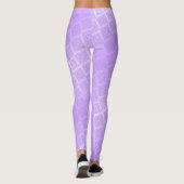 Shiny Lila Foil Lattice Leggings (Rückseite)