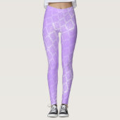 Shiny Lila Foil Lattice Leggings (Vorderseite)