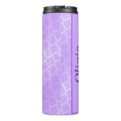 Shiny Lila Foil Lattice Thermosbecher (Rückseite)