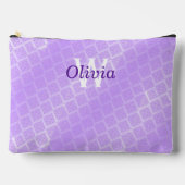 Shiny Lila Foil Lattice Zubehörtasche (Vorderseite)