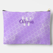 Shiny Lila Foil Lattice Zubehörtasche (Rückseite)