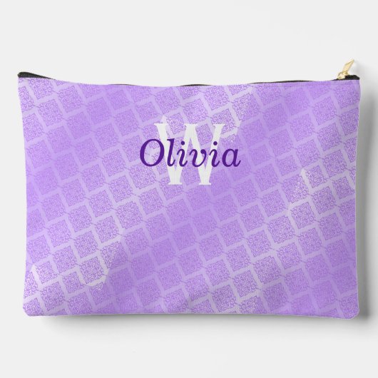 Shiny Lila Foil Lattice Zubehörtasche (Rückseite)