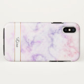 Shiny Lila Sky Marble Case-Mate iPhone Hülle (Rückseite (Horizontal))