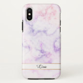 Shiny Lila Sky Marble Case-Mate iPhone Hülle (Rückseite)