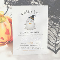 Shiny Little Boo Halloween Boy Baby Shower