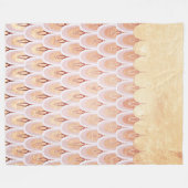 Shiny Lmon Pink Glitzer Meerjungfrau Fischskala Fleecedecke (Vorderseite (Horizontal))