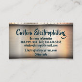 Shiny Metal Electroplating Visitenkarte (Vorderseite)