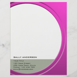 Shiny Metallic Anpassbar für Text und Farbe Briefkopf