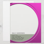 Shiny Metallic Anpassbar für Text und Farbe Briefkopf (Vorne/Hinten)