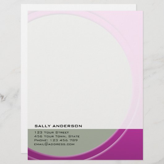 Shiny Metallic Anpassbar für Text und Farbe Briefkopf (Vorne/Hinten)