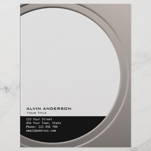 Shiny Metallic Anpassbar für Text und Farbe Briefkopf (Vorderseite)