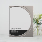 Shiny Metallic Anpassbar für Text und Farbe Briefkopf (Stehend Vorderseite)