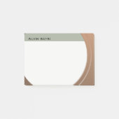 Shiny Metallic Anpassbar für Text und Farbe Post-it Klebezettel (Vorderseite)