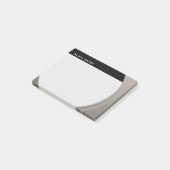 Shiny Metallic Anpassbar für Text und Farbe Post-it Klebezettel (angewinkelt)